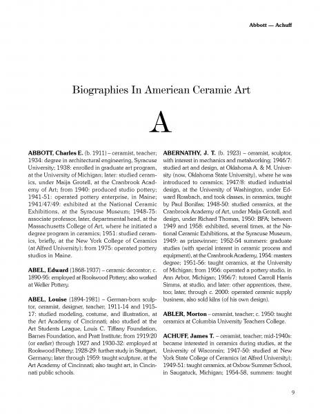Biographies in American Ceramic Art - Image 2