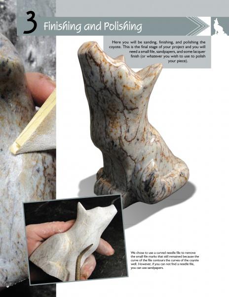 Carving a Coyote in Soapstone - Image 4