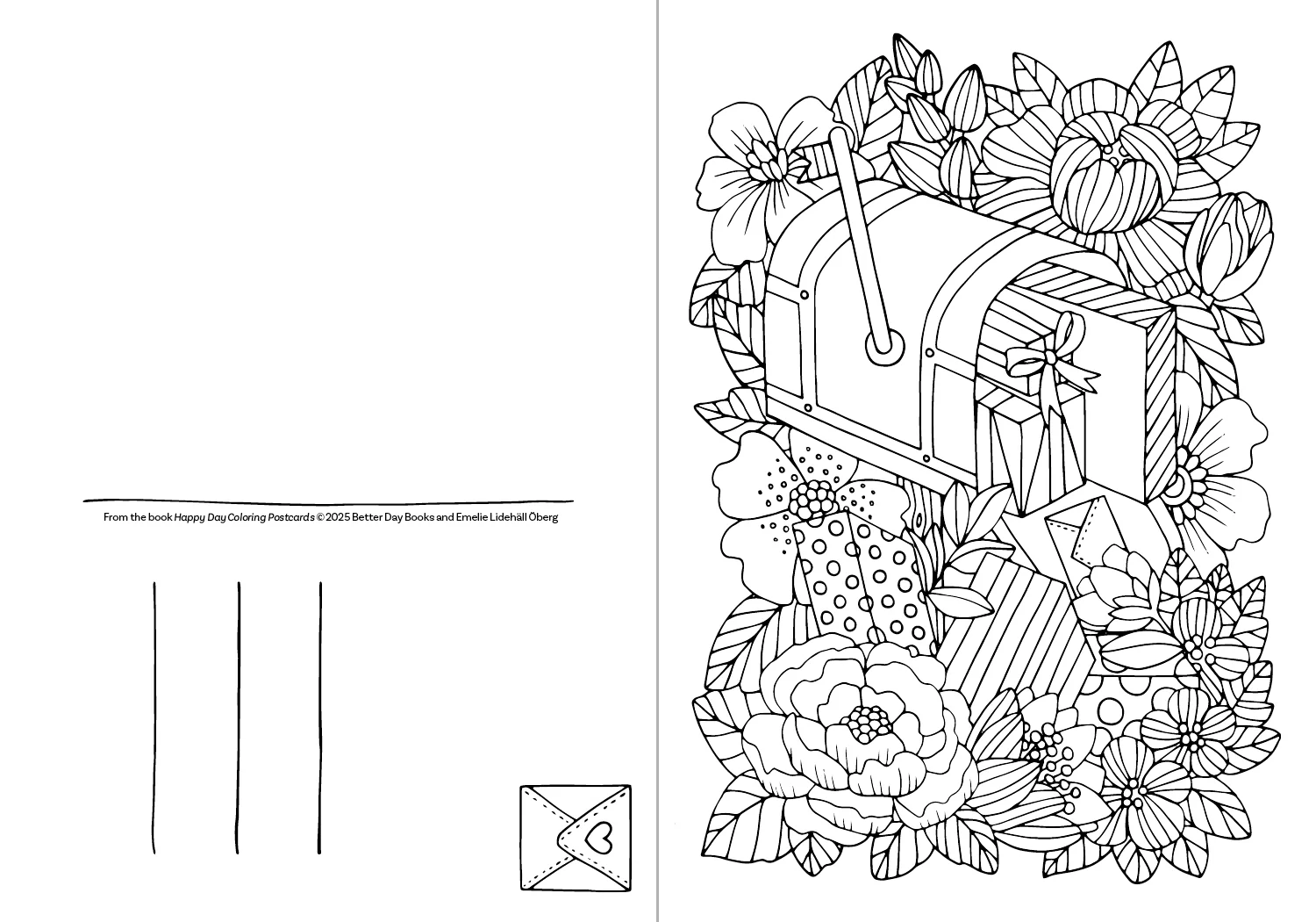 Happy Day Coloring Postcards - Image 9