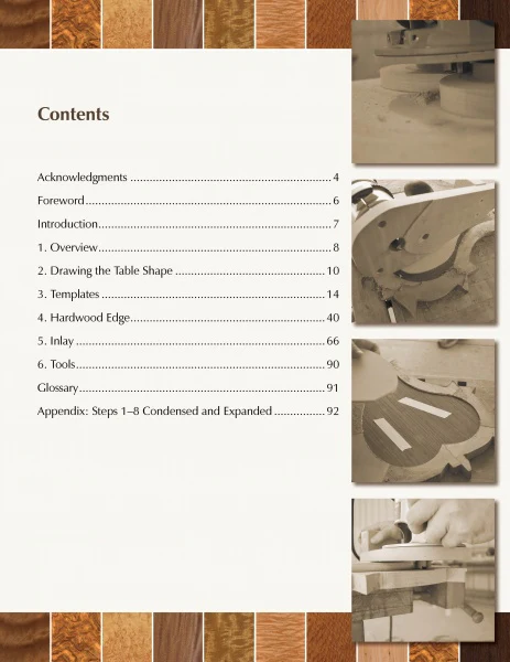 Hardwood Edging and Inlay for Curved Tables - Image 2