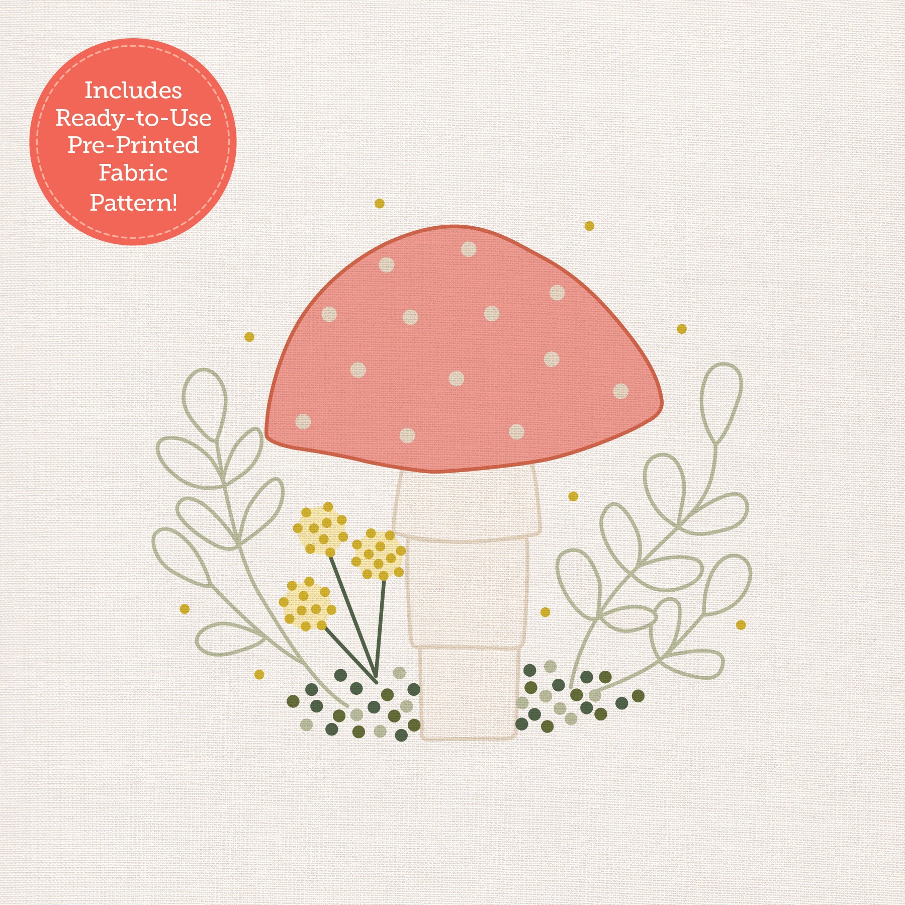 Sunny Stitches Embroidery Kit Woodland Mushroom - Image 4