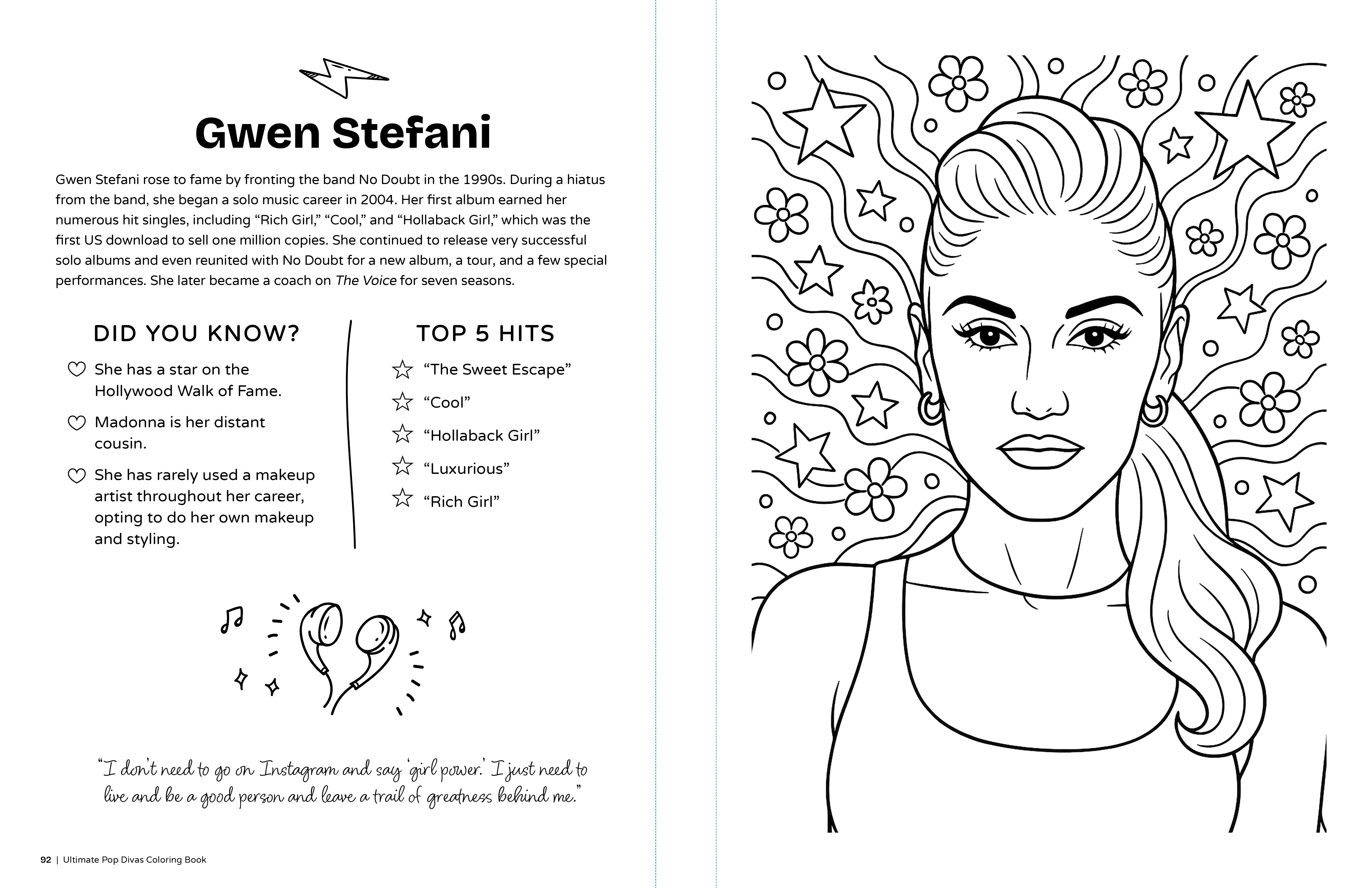 Ultimate Pop Divas Coloring Book - Image 10