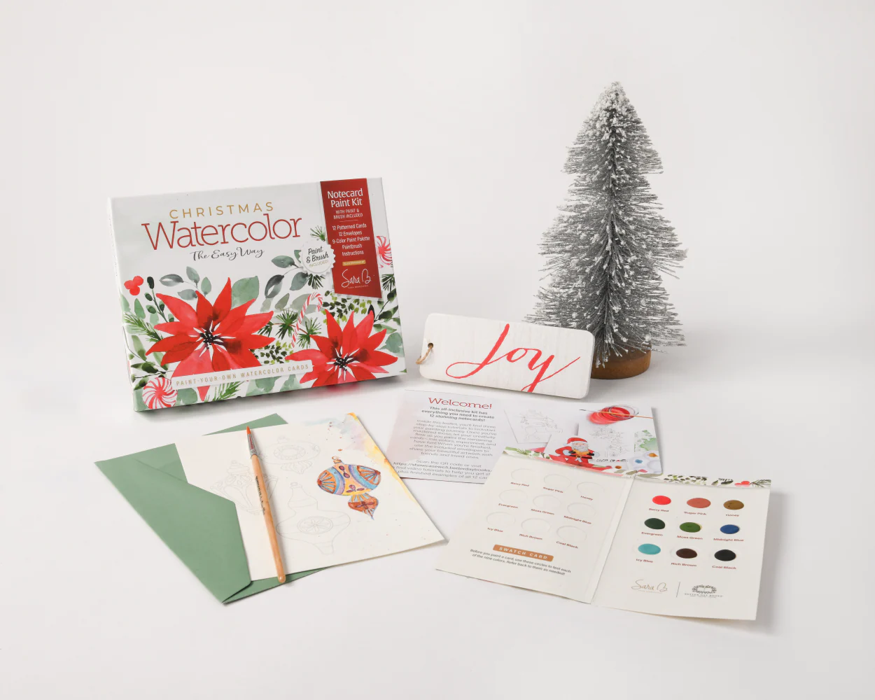 Watercolor the Easy Way Paint-Your-Own Watercolor Cards Christmas - Image 6