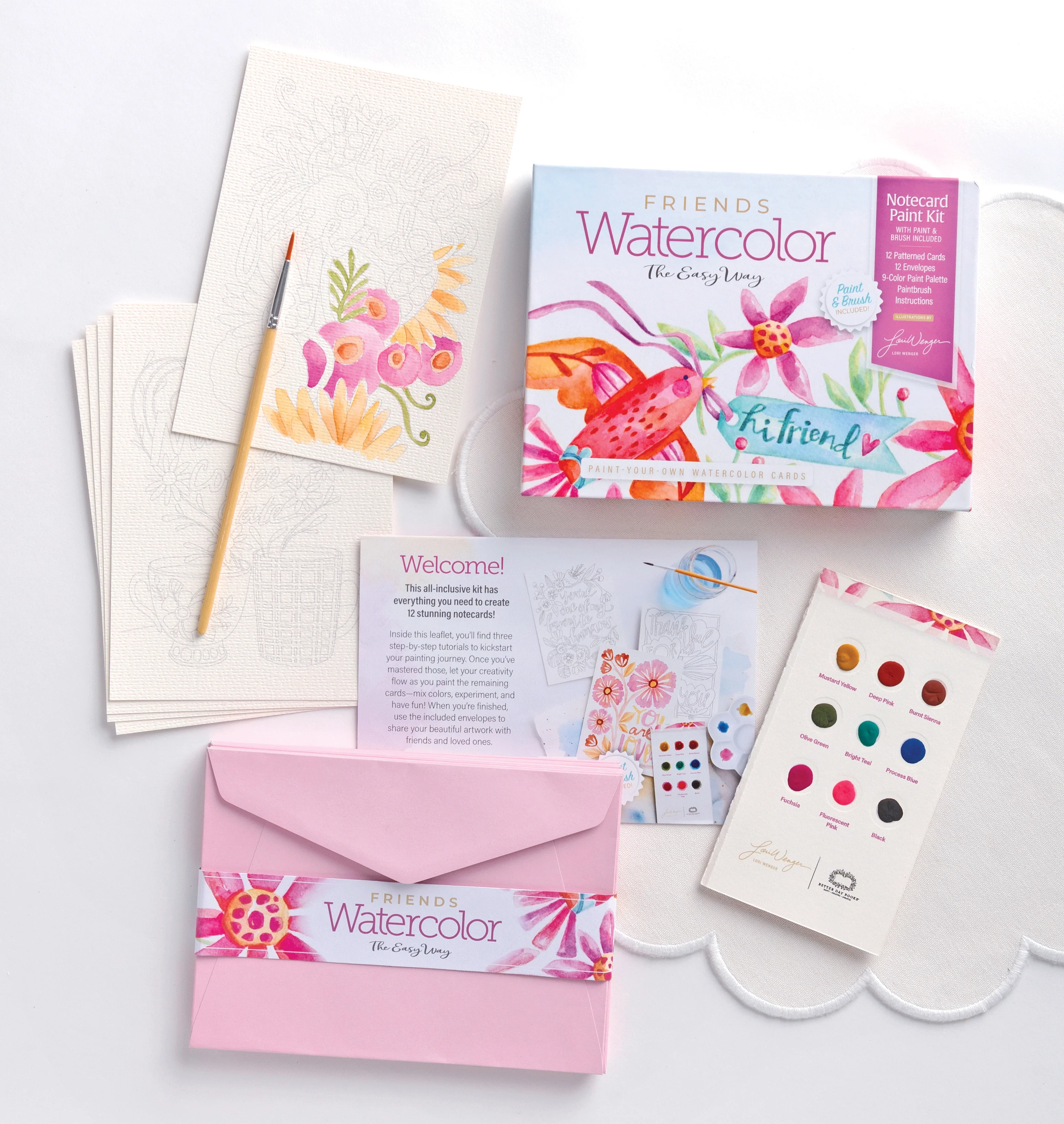 Watercolor the Easy Way Paint-Your-Own Watercolor Cards Friends - Image 3